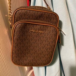 MK purse brown and Carmel
